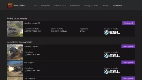 Arena esl world of tanks xbox one hero