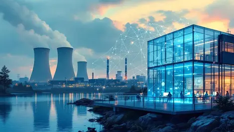 Canadian nuclear plant lake candu towers ai data network control