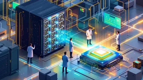 Supercomputer quantum chips scientists collaboration industrial scientific lab