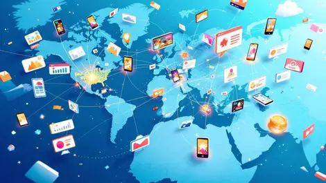 World map hamburg to apac europe mobile gaming ad network growth
